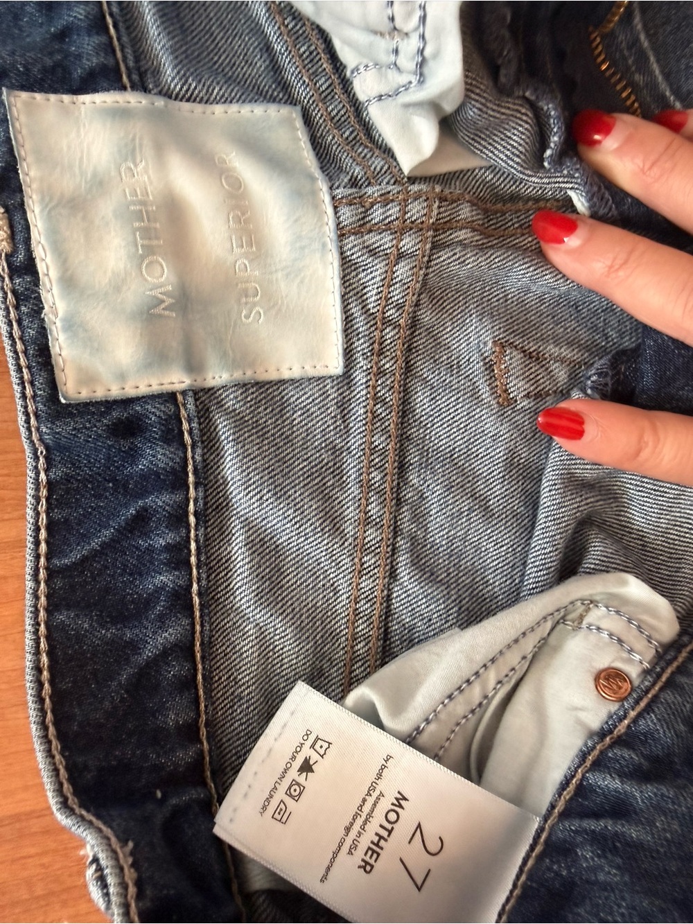 MOTHER half-pipe ankle jean sz 27 - Picture 5 of 6